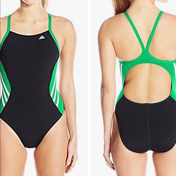 Adidas Infinitex Splice Performance Swimsuit - Picture 1 of 5